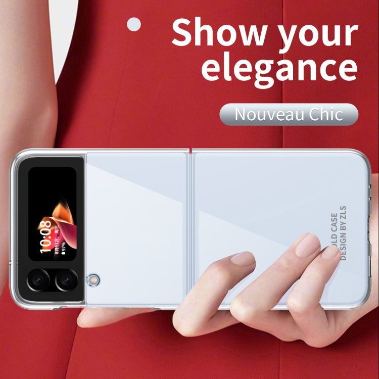For Samsung Galaxy Z Flip4 Electroplating Transparent Phone Case