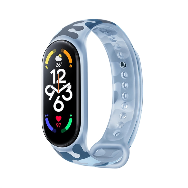 For Xiaomi Mi Band 7 Original Xiaomi Camouflage Silicone Watch Band