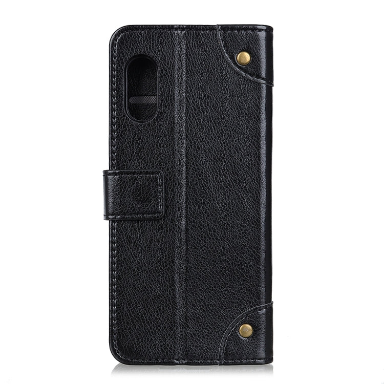 For Galaxy XCover Pro Copper Buckle Nappa Texture Horizontal Flip Leather Case with Holder & Card Slots & Wallet