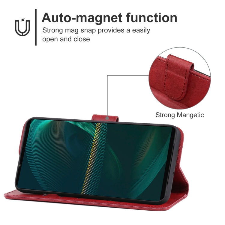 For Sony Xperia 5 III Leather Phone Case