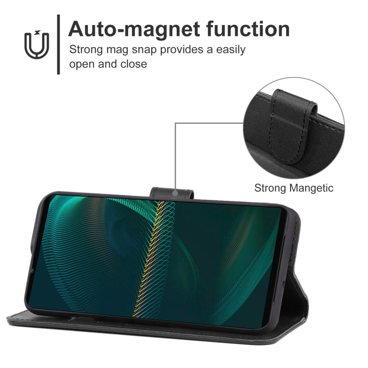 For Sony Xperia 5 III Leather Phone Case