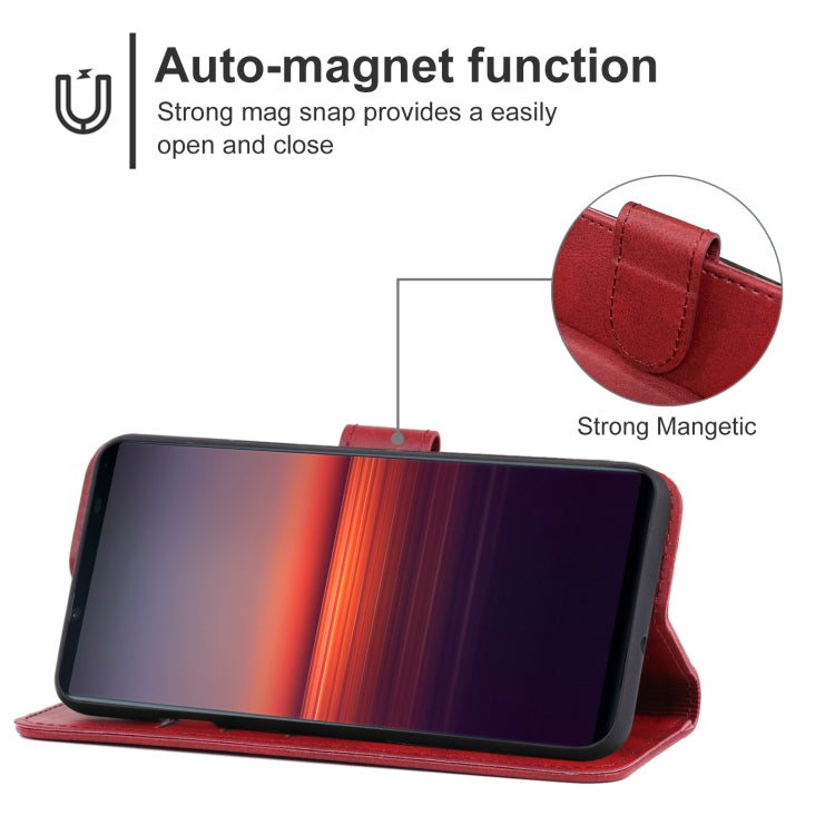 For Sony Xperia 5 II Leather Phone Case