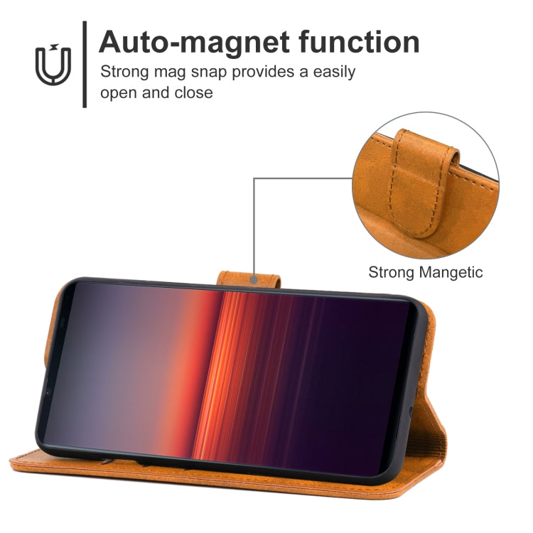 For Sony Xperia 5 II Leather Phone Case