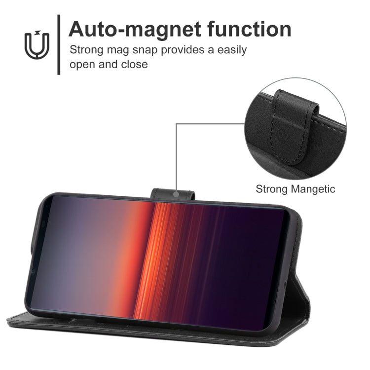 For Sony Xperia 5 II Leather Phone Case