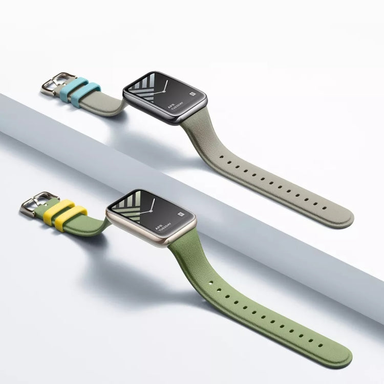 For Xiaomi Mi Band 7 Pro Original Xiaomi Silicone Leather Texture Watch Band