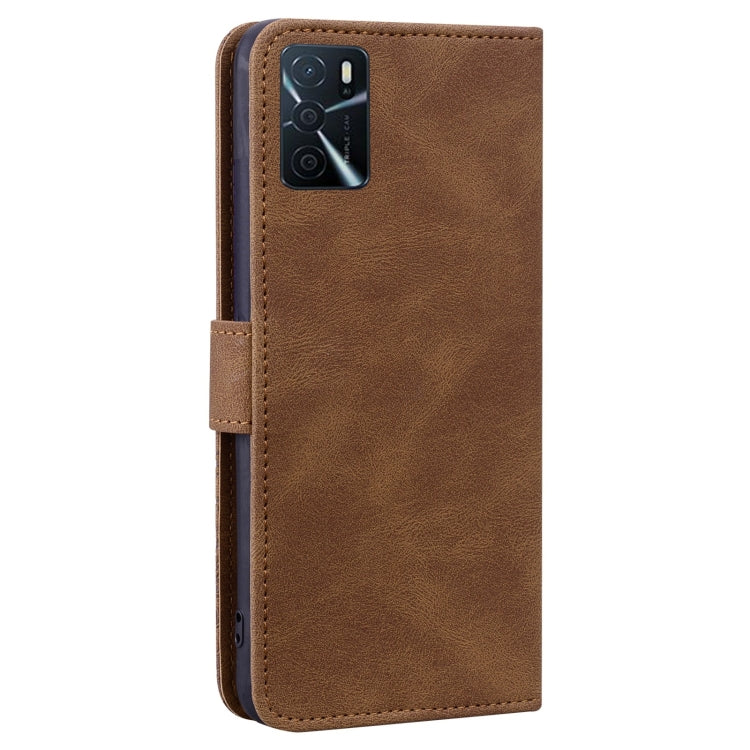 For OPPO A16 Geometric Mandala Embossed Leather Phone Case