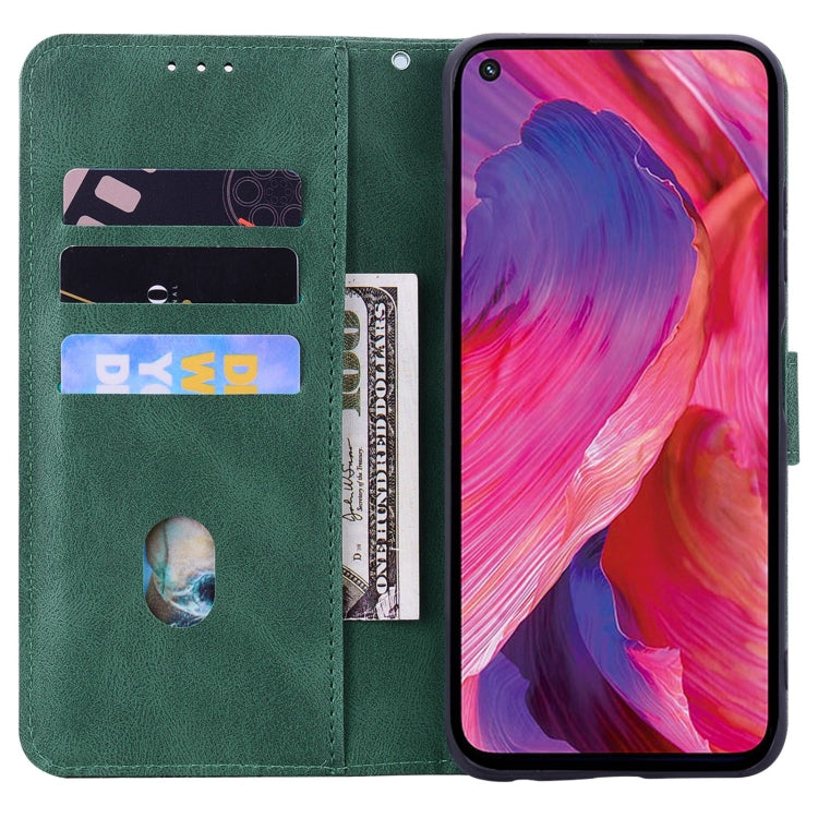 For OPPO A74 / A54 5G Geometric Mandala Embossed Leather Phone Case