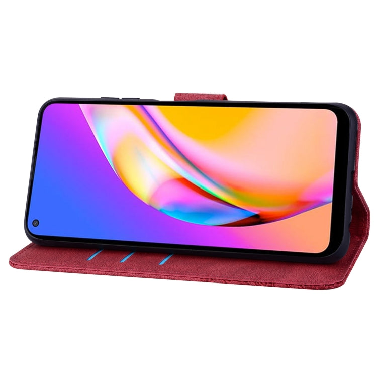 For OPPO A94 5G Geometric Mandala Embossed Leather Phone Case