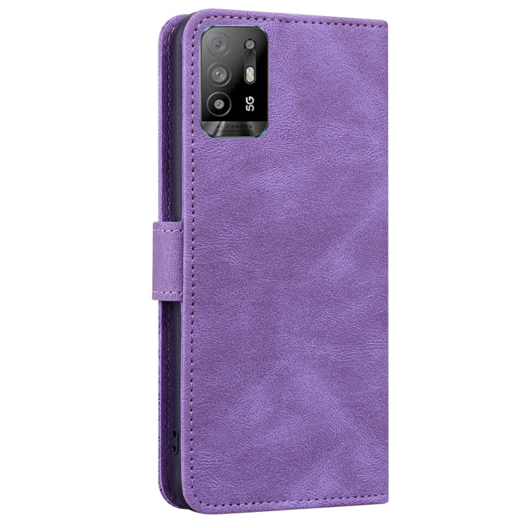 For OPPO A94 5G Geometric Mandala Embossed Leather Phone Case