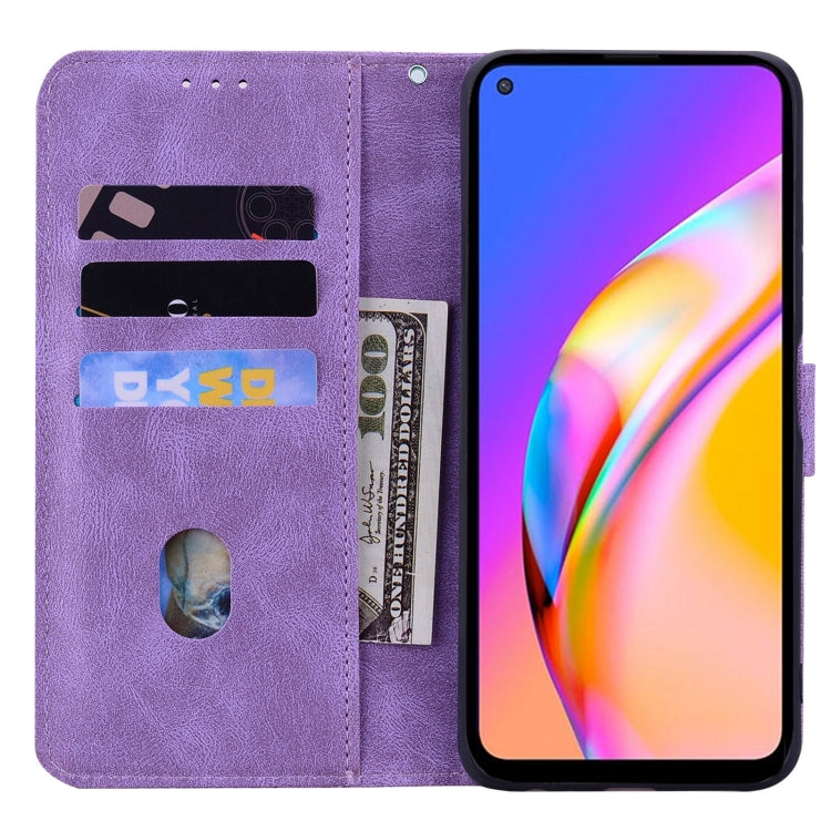 For OPPO A94 5G Geometric Mandala Embossed Leather Phone Case