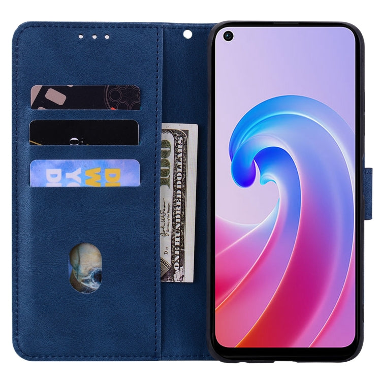 For OPPO A96 Geometric Mandala Embossed Leather Phone Case