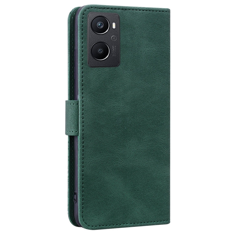 For OPPO A96 Geometric Mandala Embossed Leather Phone Case