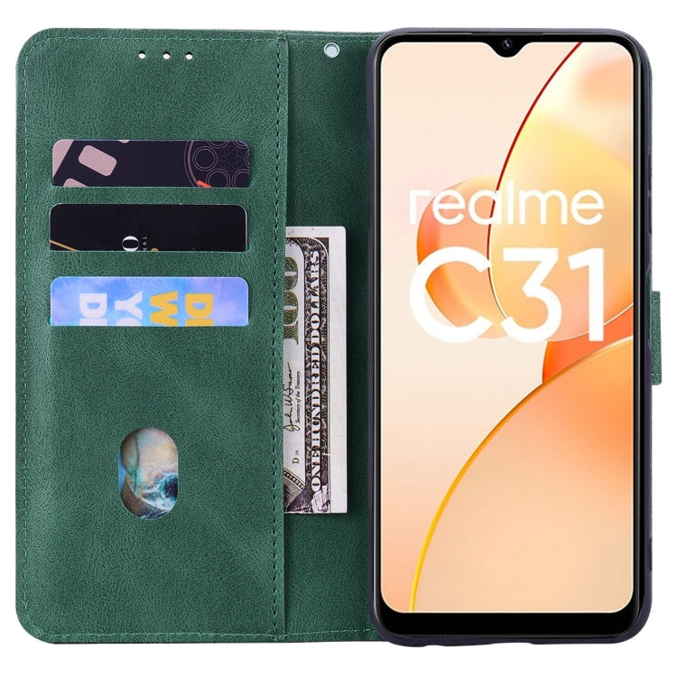 For OPPO Realme C31 Geometric Mandala Embossed Leather Phone Case