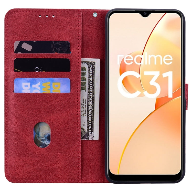 For OPPO Realme C31 Geometric Mandala Embossed Leather Phone Case