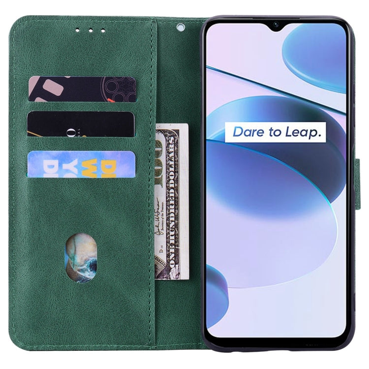 For OPPO Realme C35 Geometric Mandala Embossed Leather Phone Case