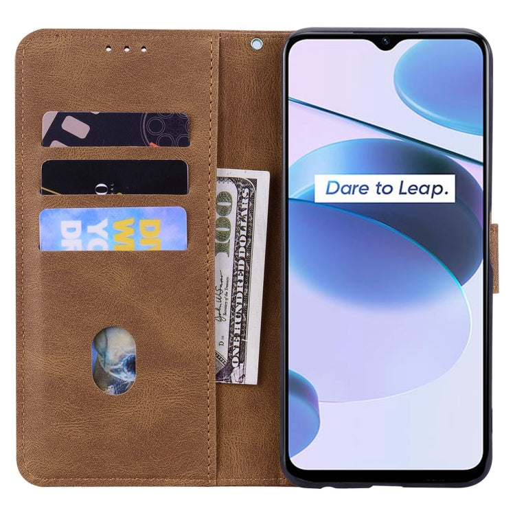 For OPPO Realme C35 Geometric Mandala Embossed Leather Phone Case