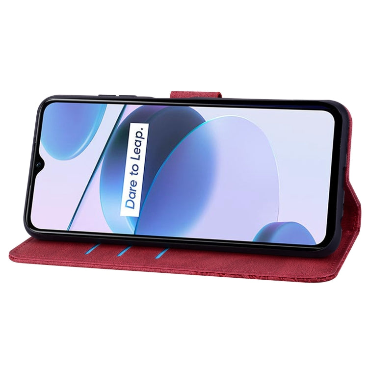 For OPPO Realme C35 Geometric Mandala Embossed Leather Phone Case