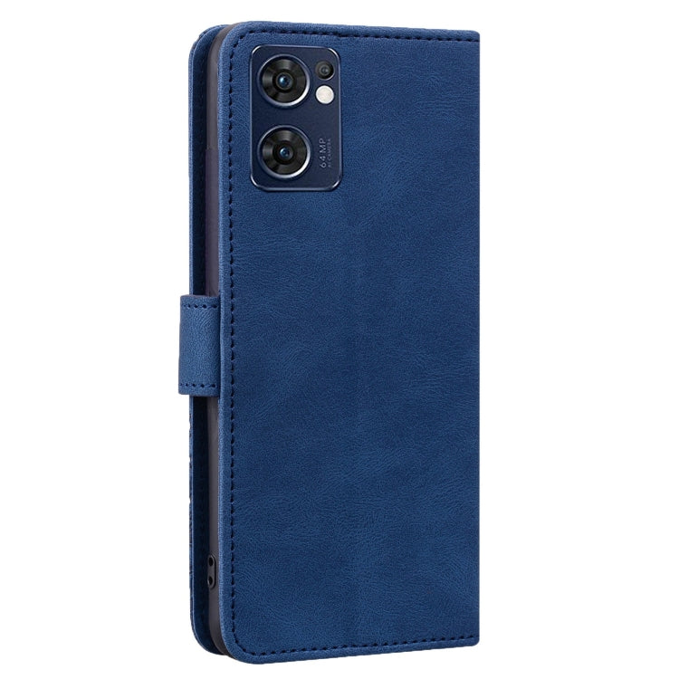 For OPPO Reno7 5G / Find X5 Lite Geometric Mandala Embossed Leather Phone Case
