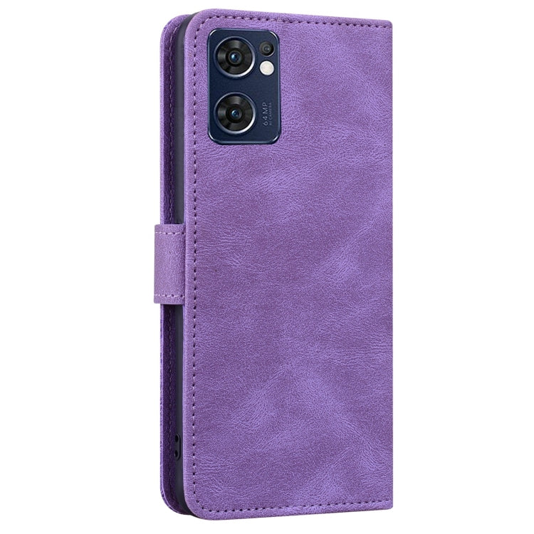 For OPPO Reno7 5G / Find X5 Lite Geometric Mandala Embossed Leather Phone Case