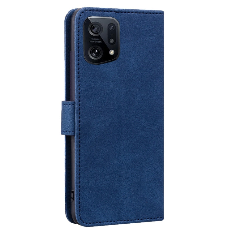 For OPPO Find X5 Geometric Mandala Embossed Leather Phone Case