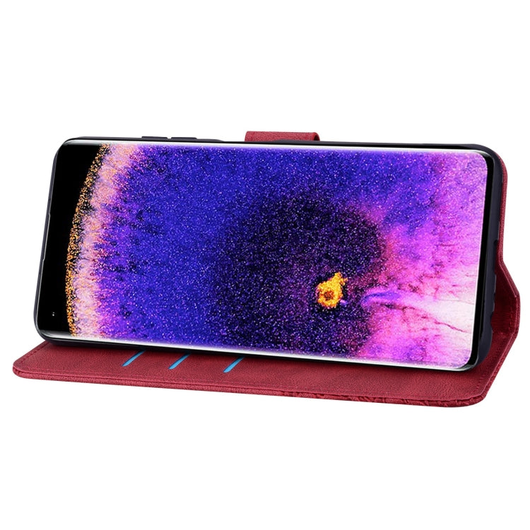 For OPPO Find X5 Geometric Mandala Embossed Leather Phone Case