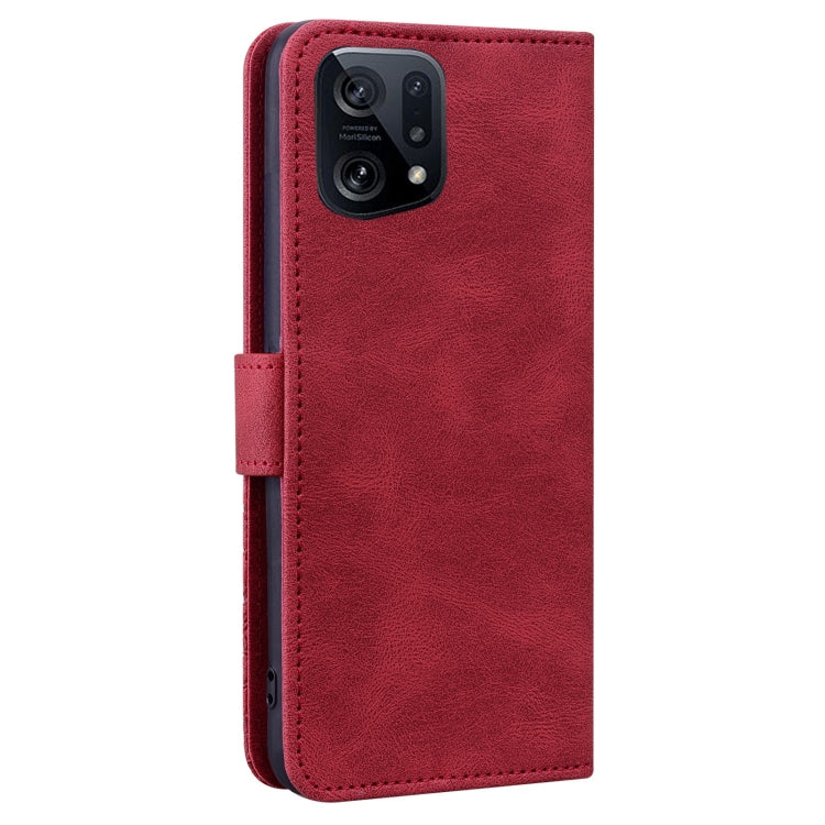 For OPPO Find X5 Pro Geometric Mandala Embossed Leather Phone Case