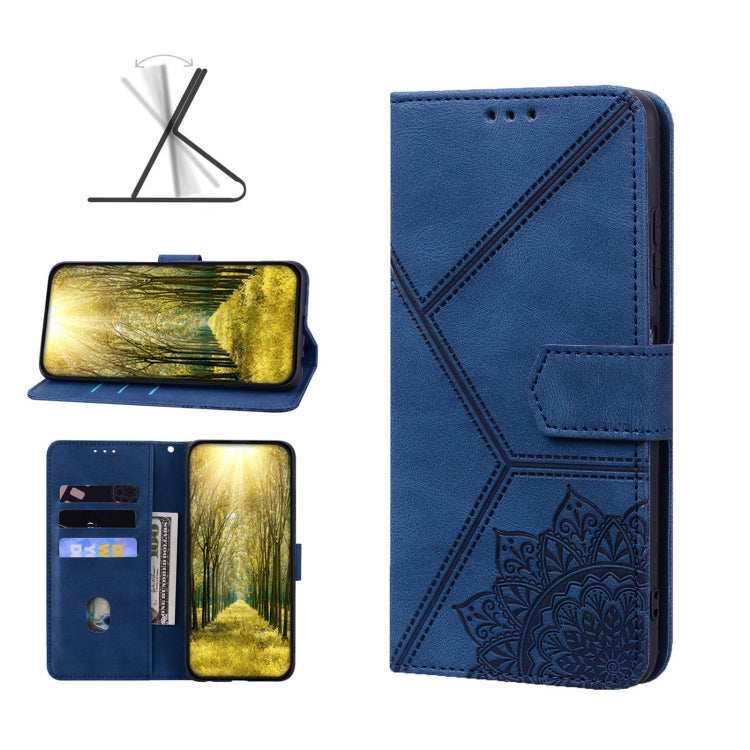 For Samsung Galaxy A02s 164mm Geometric Mandala Embossed Leather Phone Case