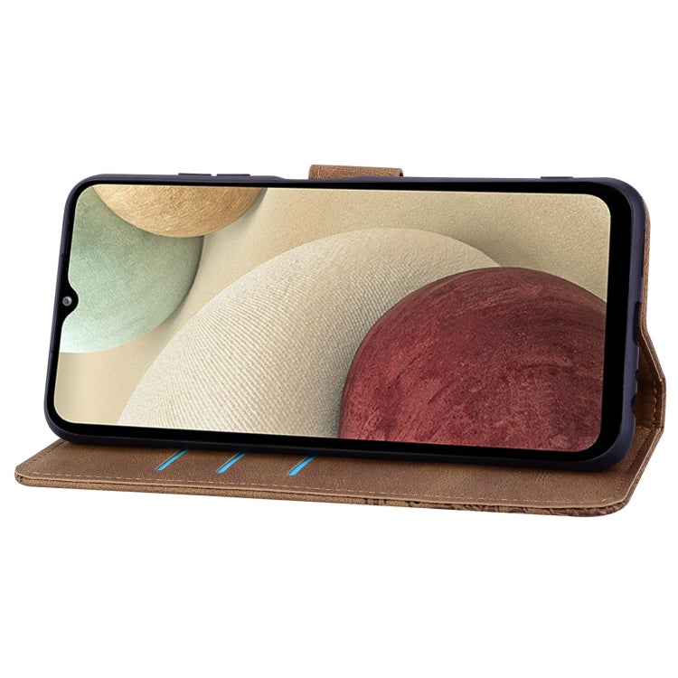 For Samsung Galaxy A13 5G / 4G Geometric Mandala Embossed Leather Phone Case
