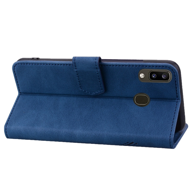 For Samsung Galaxy A20 / A30 Geometric Mandala Embossed Leather Phone Case