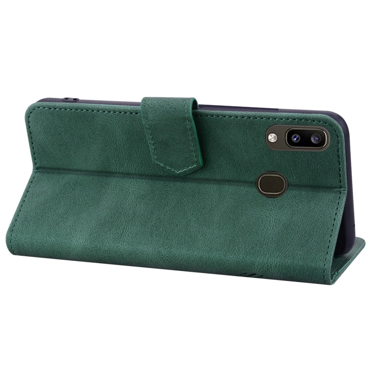 For Samsung Galaxy A20 / A30 Geometric Mandala Embossed Leather Phone Case