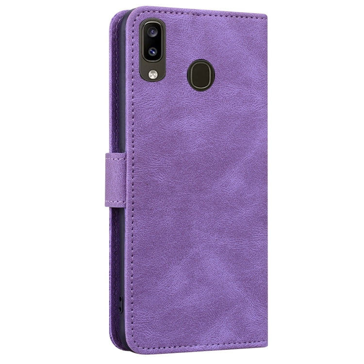For Samsung Galaxy A20 / A30 Geometric Mandala Embossed Leather Phone Case