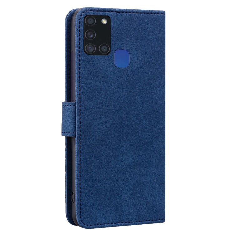For Samsung Galaxy A21s Geometric Mandala Embossed Leather Phone Case