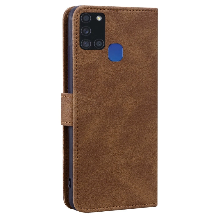For Samsung Galaxy A21s Geometric Mandala Embossed Leather Phone Case