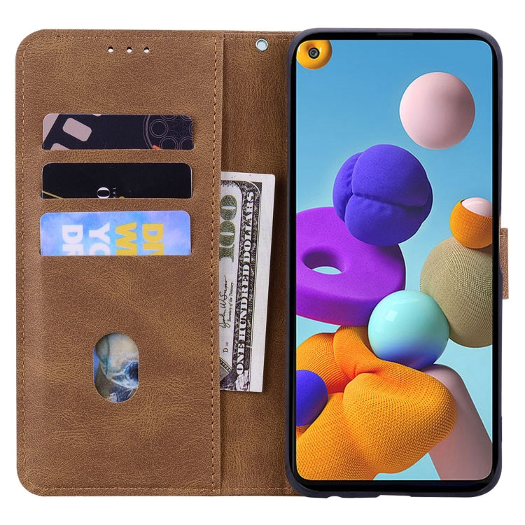 For Samsung Galaxy A21s Geometric Mandala Embossed Leather Phone Case