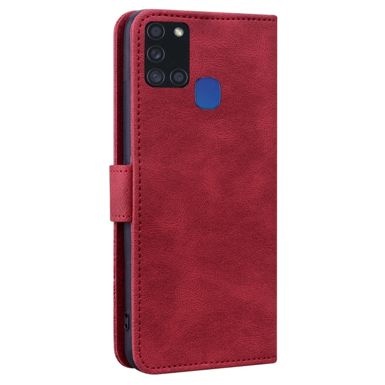 For Samsung Galaxy A21s Geometric Mandala Embossed Leather Phone Case