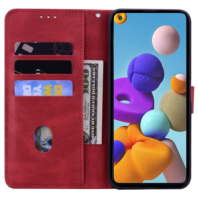 For Samsung Galaxy A21s Geometric Mandala Embossed Leather Phone Case
