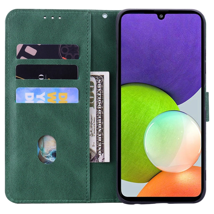 For Samsung Galaxy A22 4G Geometric Mandala Embossed Leather Phone Case