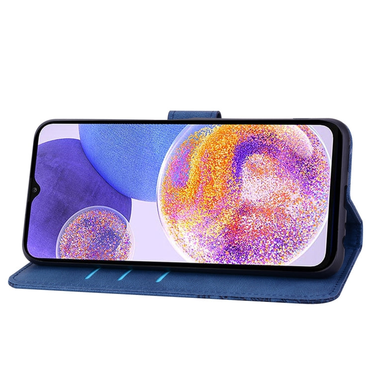 For Samsung Galaxy A23 Geometric Mandala Embossed Leather Phone Case