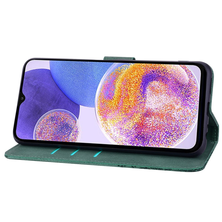 For Samsung Galaxy A23 Geometric Mandala Embossed Leather Phone Case