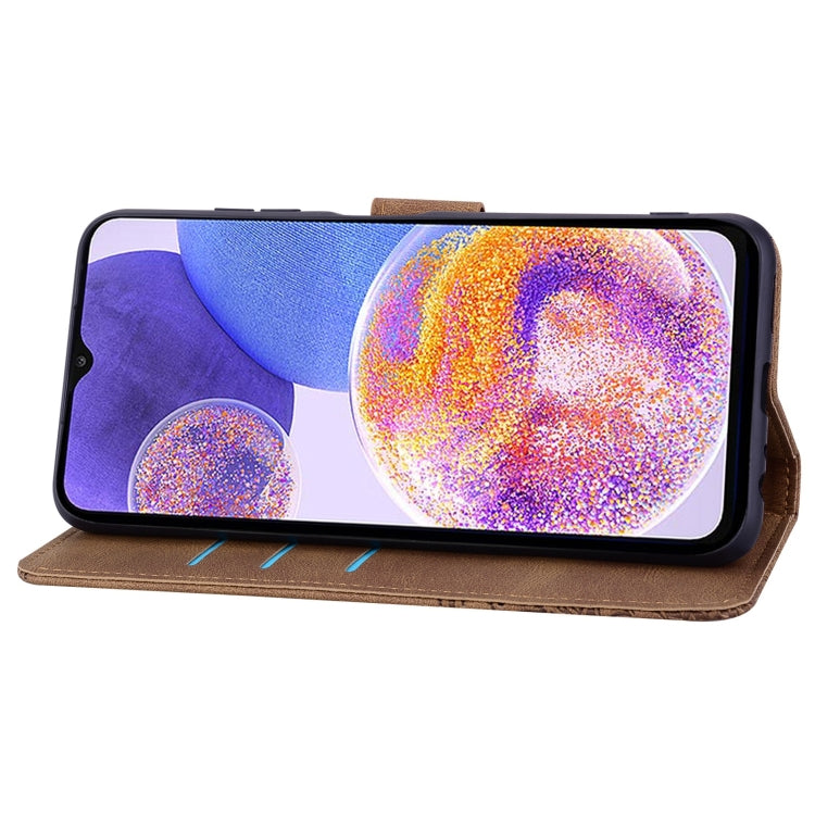 For Samsung Galaxy A32 5G Geometric Mandala Embossed Leather Phone Case