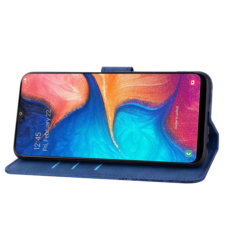 For Samsung Galaxy A40 Geometric Mandala Embossed Leather Phone Case
