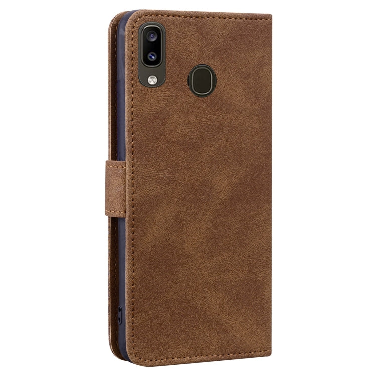 For Samsung Galaxy A40 Geometric Mandala Embossed Leather Phone Case