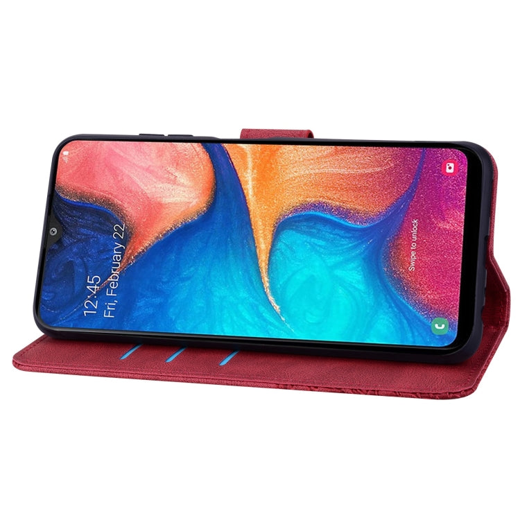 For Samsung Galaxy A40 Geometric Mandala Embossed Leather Phone Case
