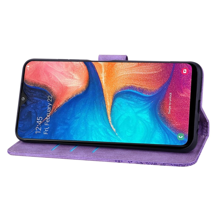 For Samsung Galaxy A40 Geometric Mandala Embossed Leather Phone Case