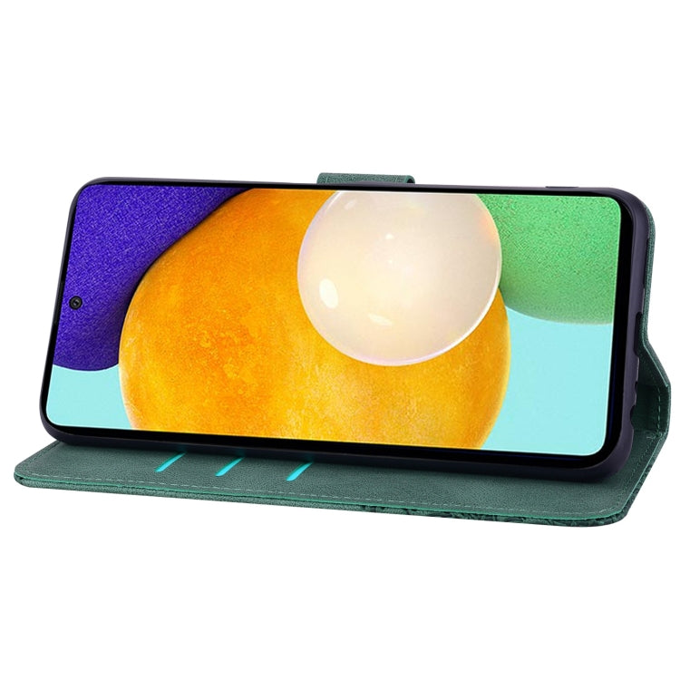 For Samsung Galaxy A52 5G / 4G Geometric Mandala Embossed Leather Phone Case