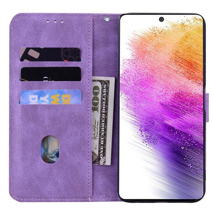 For Samsung Galaxy A73 5G Geometric Mandala Embossed Leather Phone Case