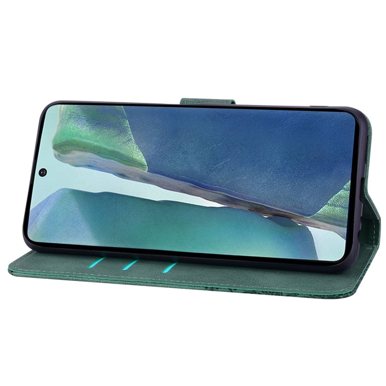 For Samsung Galaxy Note20 5G / 4G Geometric Mandala Embossed Leather Phone Case