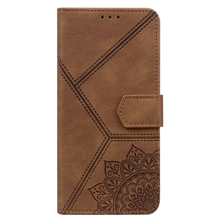 For Samsung Galaxy S20+ Geometric Mandala Embossed Leather Phone Case
