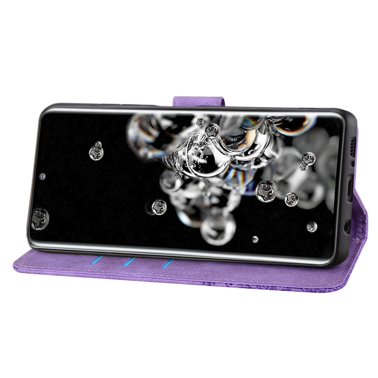 For Samsung Galaxy S20 Ultra Geometric Mandala Embossed Leather Phone Case