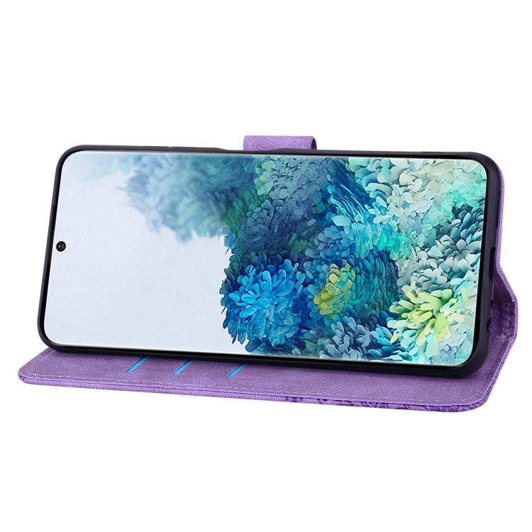 For Samsung Galaxy S21 5G Geometric Mandala Embossed Leather Phone Case